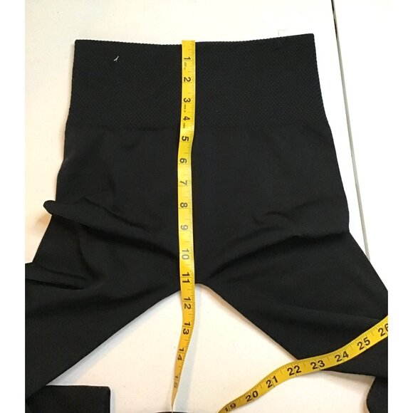ETITU- WOMENS BLACK HIGH WAISTED FLEECE LINED LEGGINGS SIZE ONE SIZE FITS ALL - Picture 4 of 5